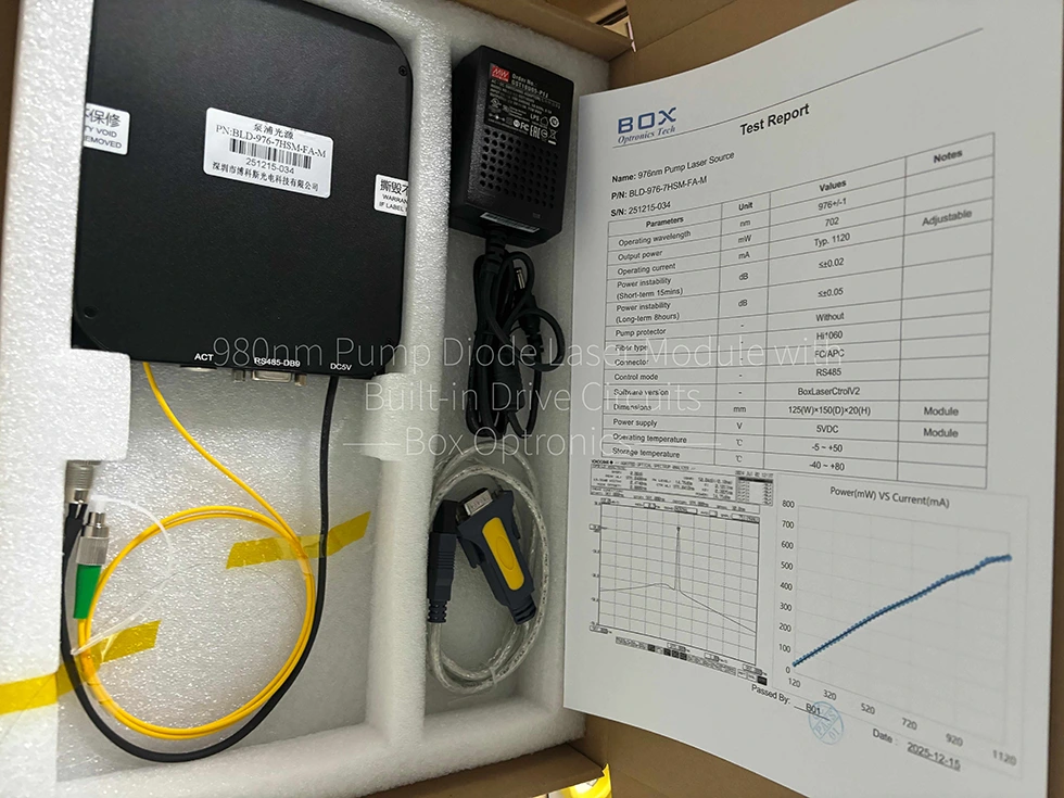 980nm Pump Diode Laser Module with Built-in Drive Circuits