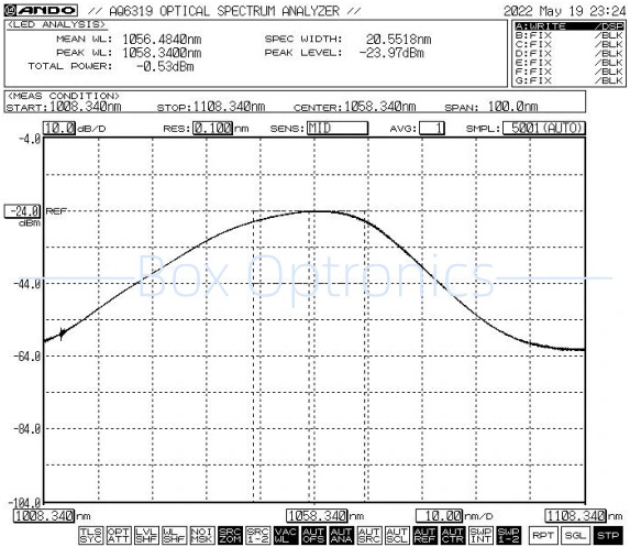 1060nm 5mW SLED Laser Diode